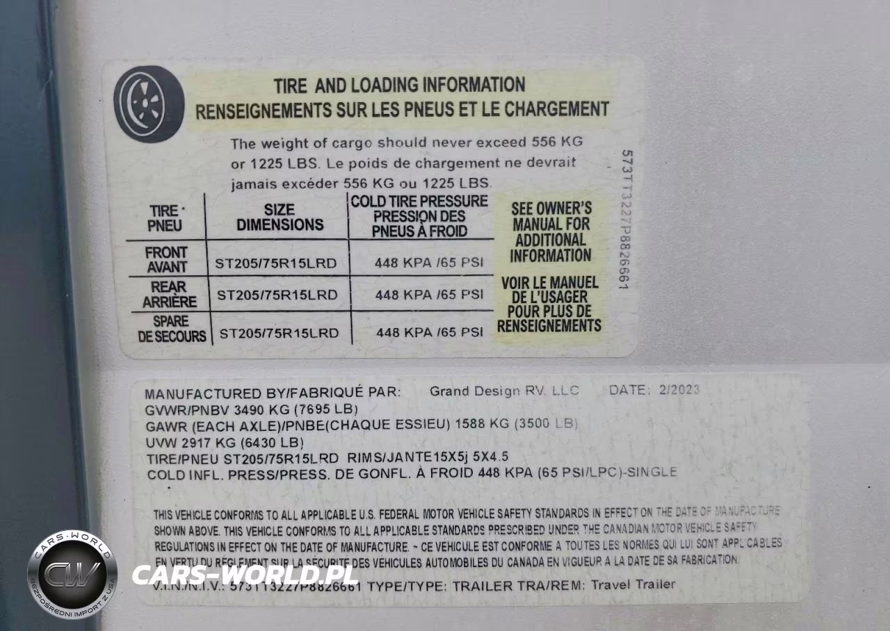 2023 Grand Design Transcend Camper VIN:573TT3227P8826661 - 10