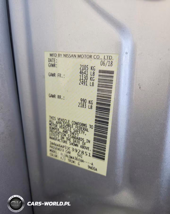 2018 Nissan Maxima S VIN:1N4AA6AP3JC392851 - 12