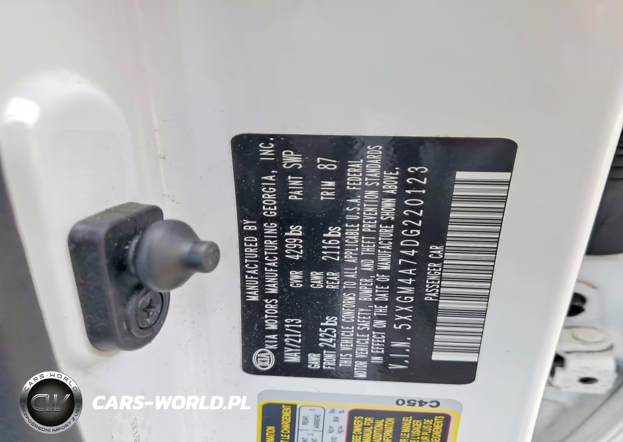 2013 Kia Optima Lx VIN:5XXGM4A74DG220123 - 13