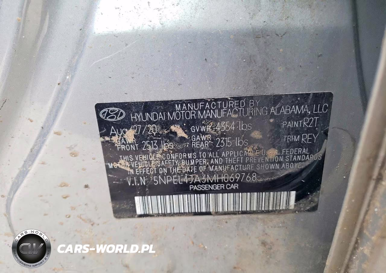 2021 Hyundai Sonata Sel VIN:5NPEL4JA3MH069768 - 12