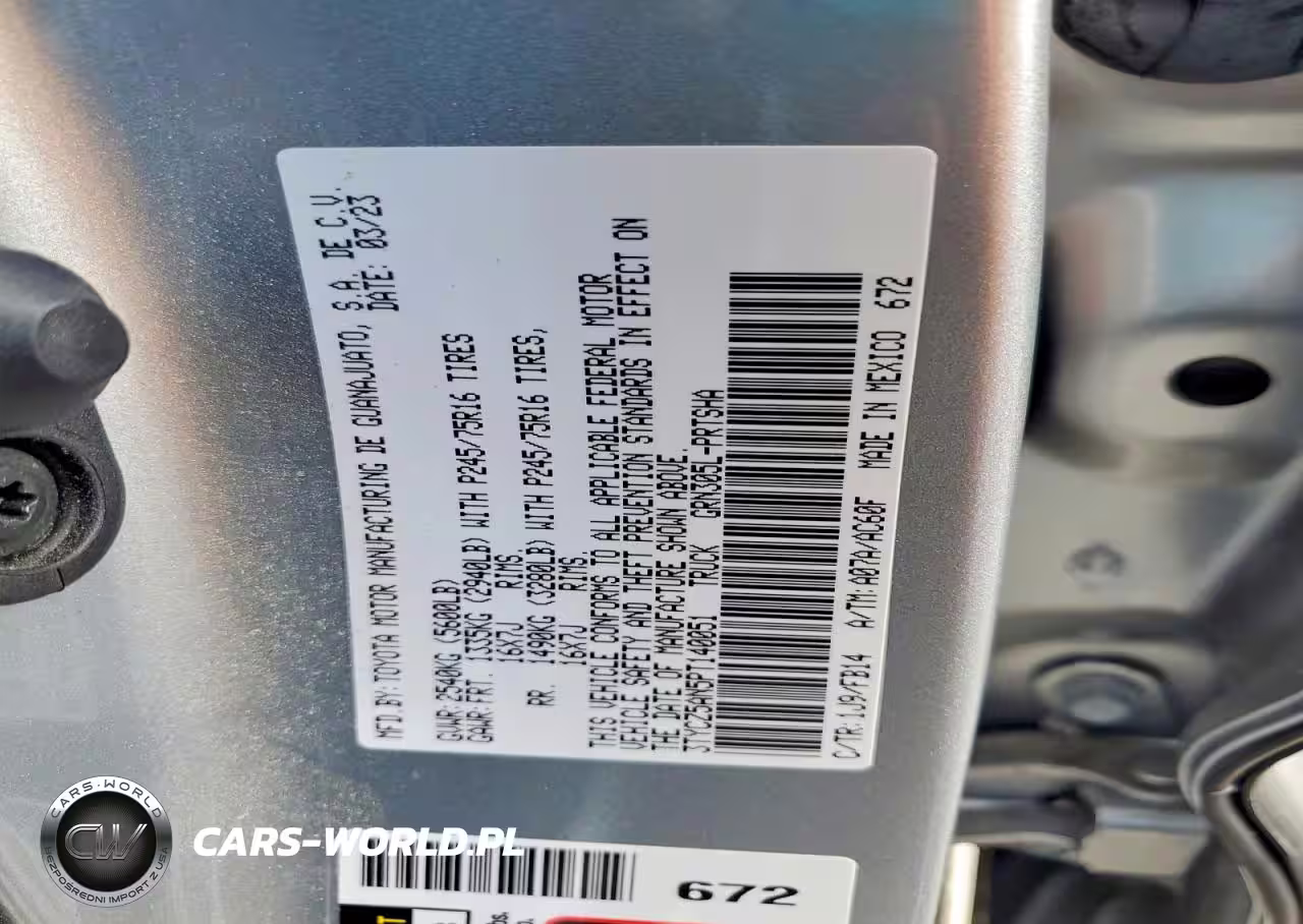 2023 Toyota Tacoma Sr V6 VIN:3TYCZ5AN5PT140051 - 12