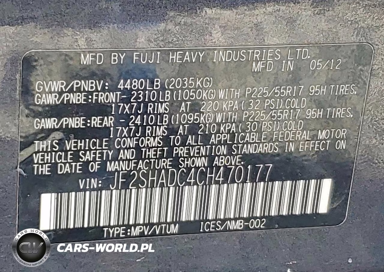 2012 Subaru Forester 2.5X Premium VIN:JF2SHADC4CH470177 - 14