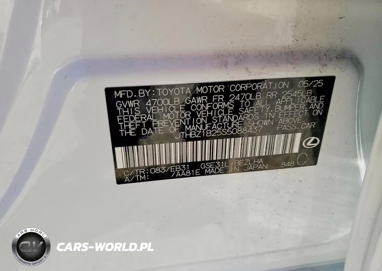 2025 Lexus Is 350 VIN:JTHBZ1B25S5088437 - 13
