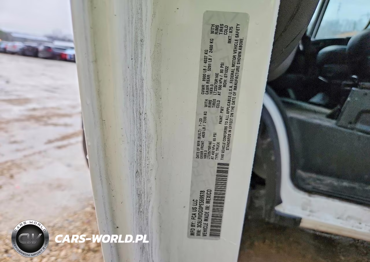 2023 Ram Promaster 2500 High Roof Delivery Van VIN:3C6LRVDG0PE569978 - 13