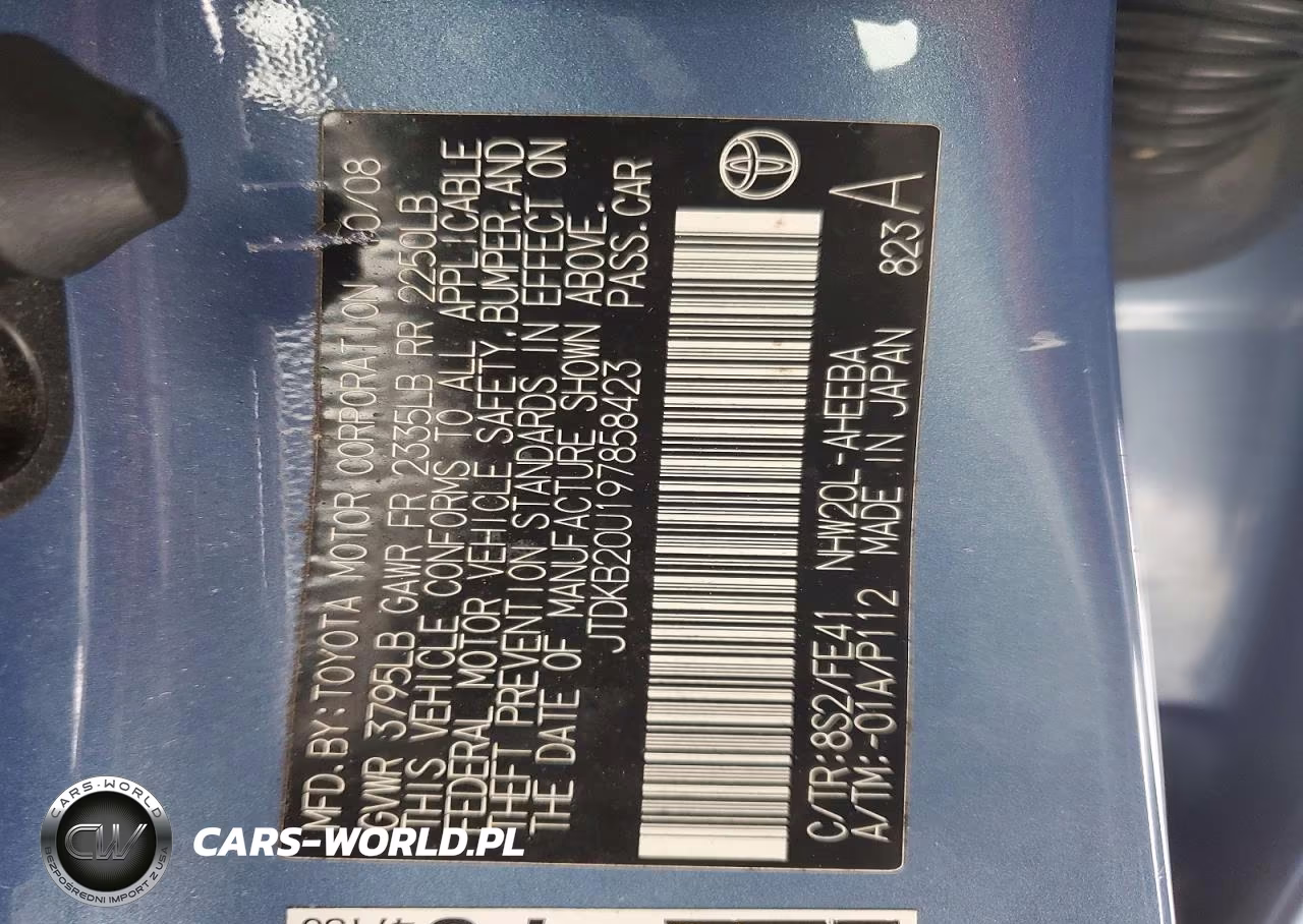 2009 Toyota Prius Base VIN:JTDKB20U197858423 - 12