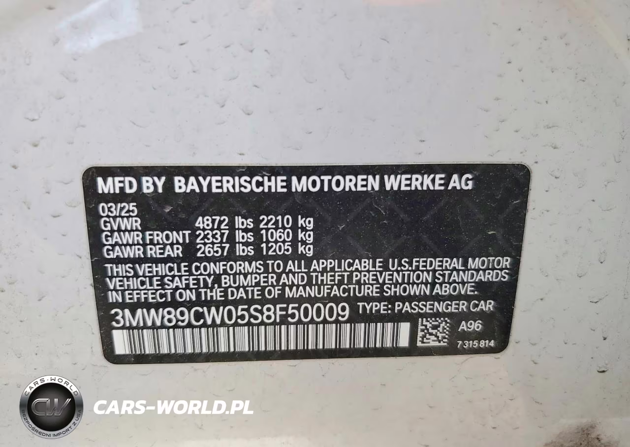 2025 BMW 330Xi VIN:3MW89CW05S8F50009 - 12