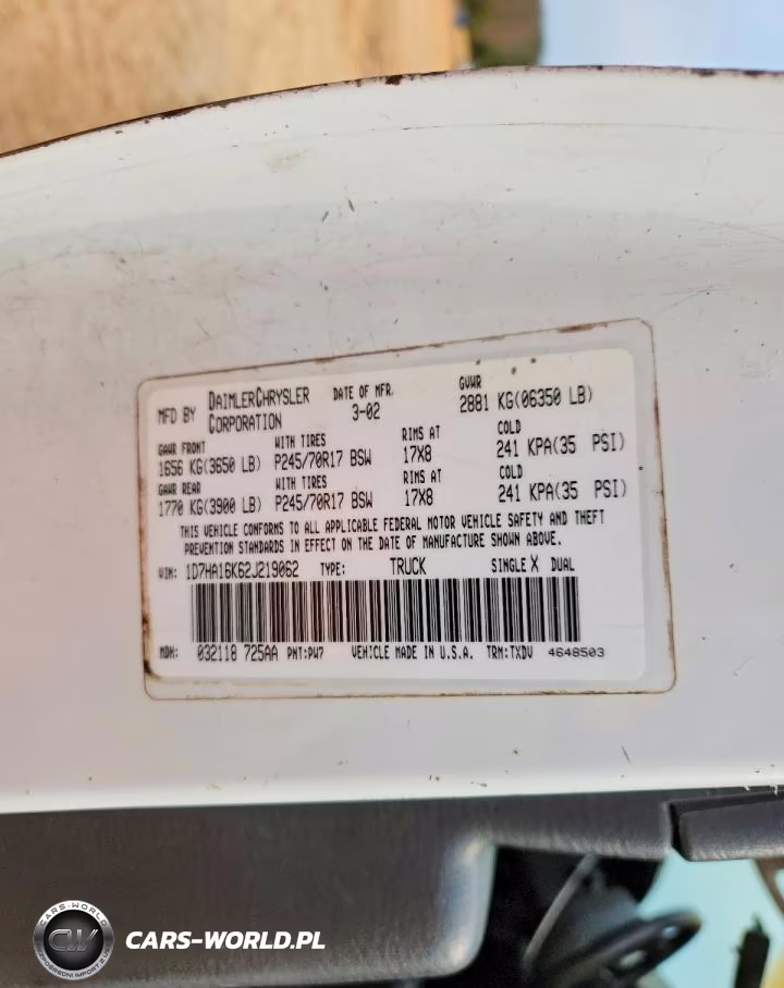 2002 Dodge Ram 1500 VIN:1D7HA16K62J219062 - 12
