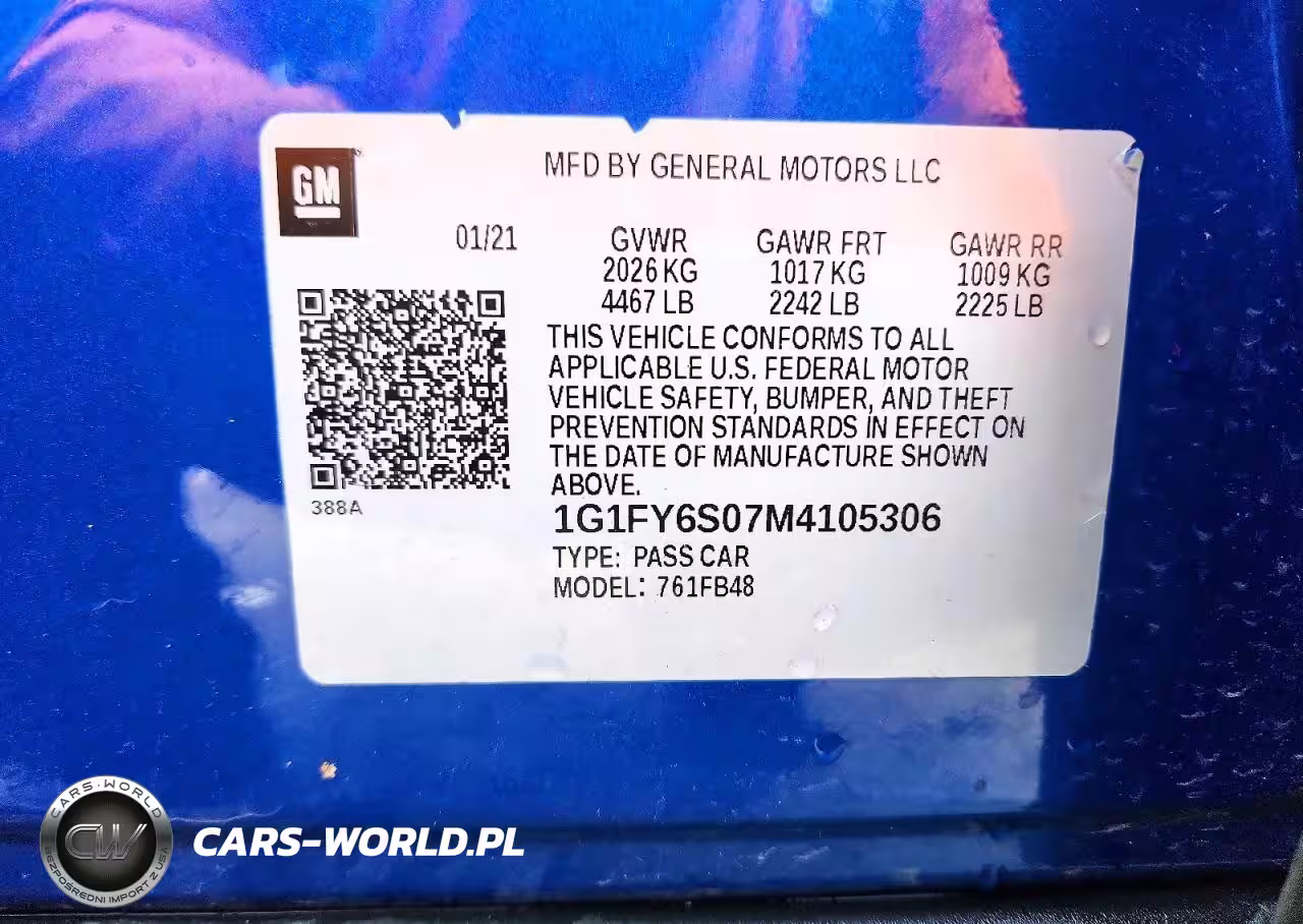 2021 Chevrolet Bolt Ev Lt VIN:1G1FY6S07M4105306 - 12