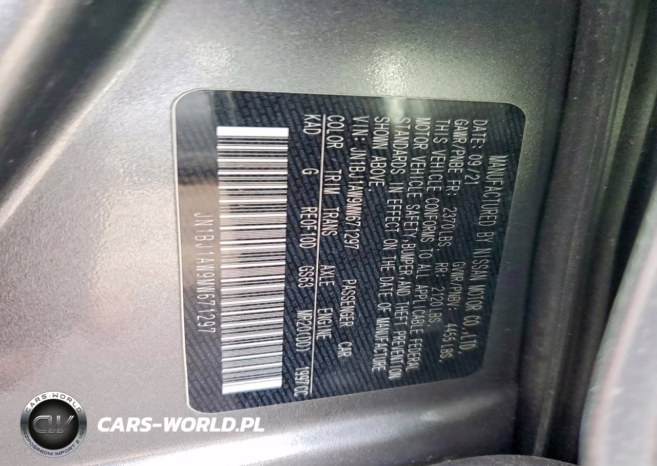 2021 Nissan Rogue Sport S VIN:JN1BJ1AW9MW671297 - 13
