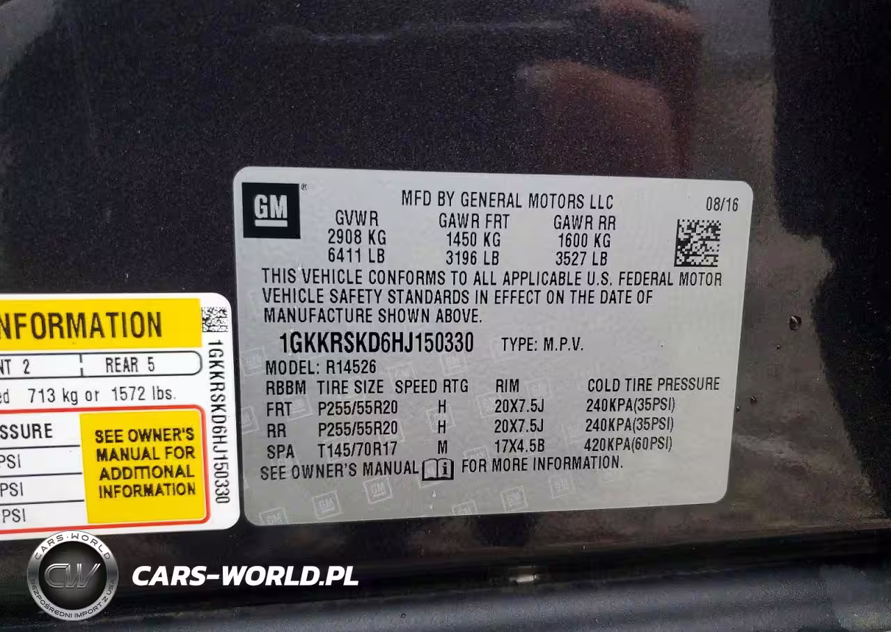 2017 GMC Acadia Limited Slt-2 VIN:1GKKRSKD6HJ150330 - 13