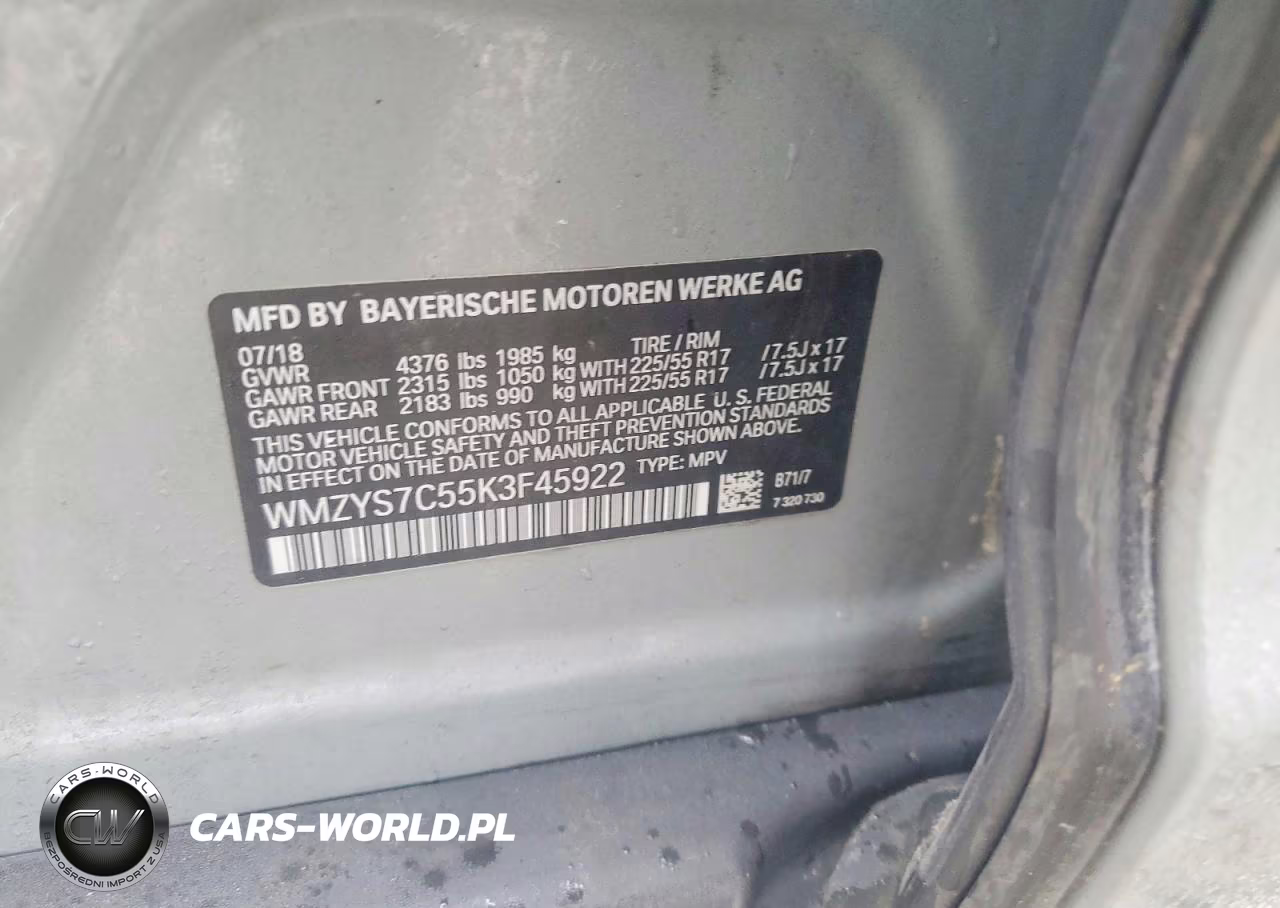 2019 Mini Cooper Countryman VIN:WMZYS7C55K3F45922 - 12