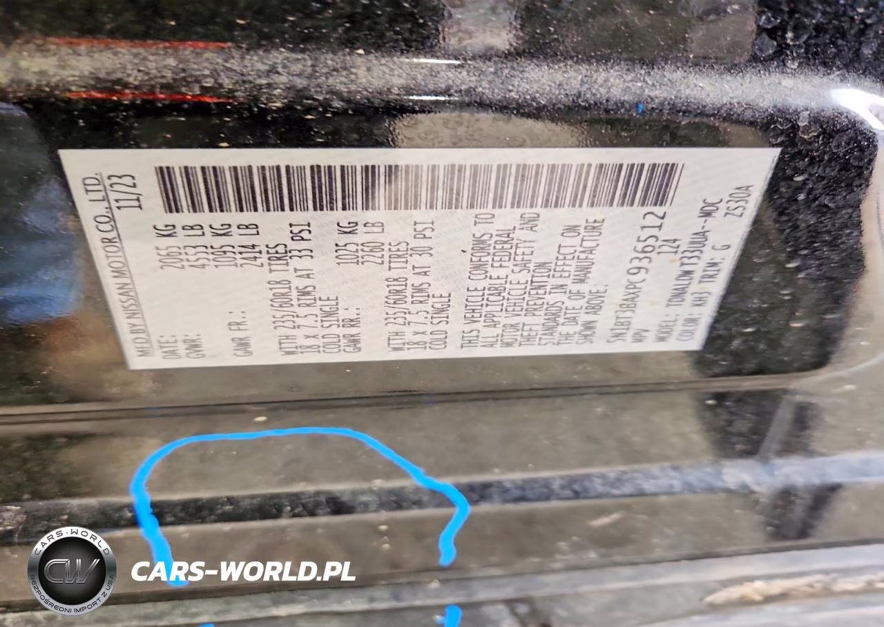2023 Nissan Rogue Sv VIN:5N1BT3BAXPC936512 - 14