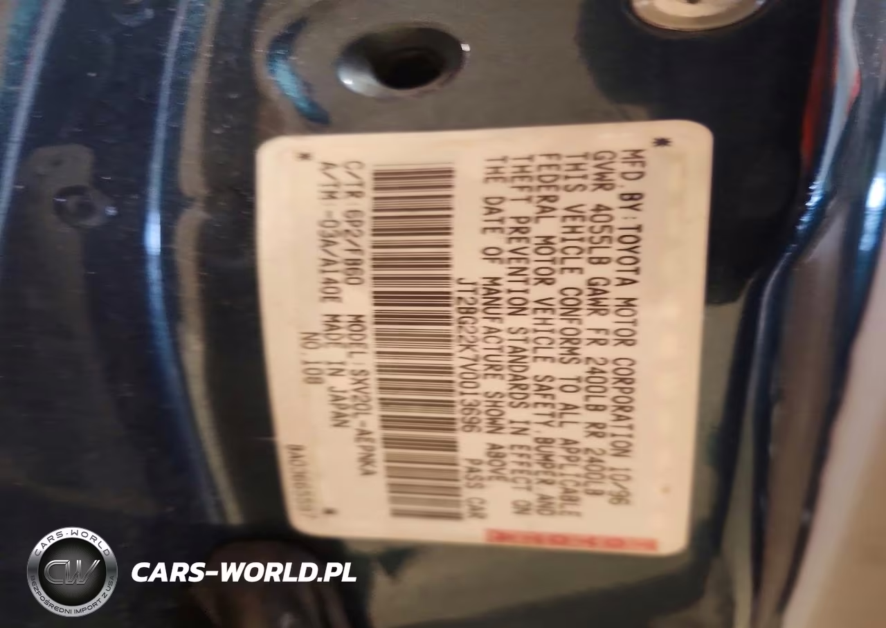 1997 Toyota Camry Le VIN:JT2BG22K7V0013696 - 12