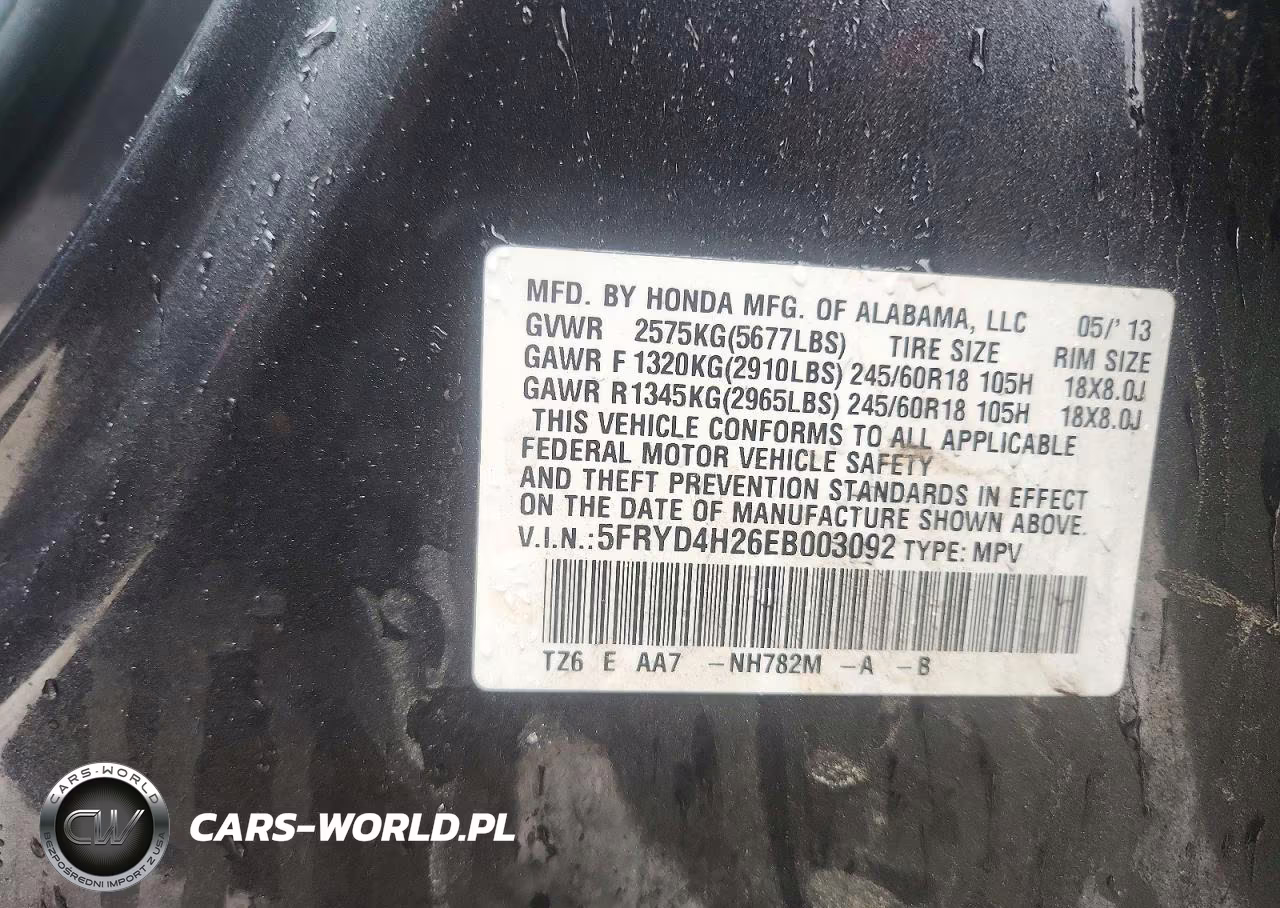 2014 Acura Mdx VIN:5FRYD4H26EB003092 - 12