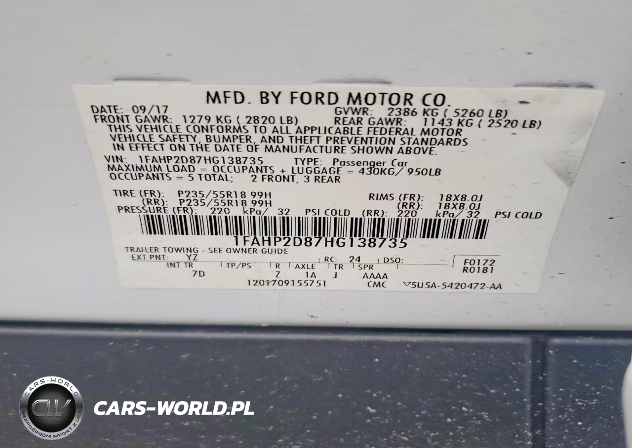 2017 Ford Taurus Se VIN:1FAHP2D87HG138735 - 12