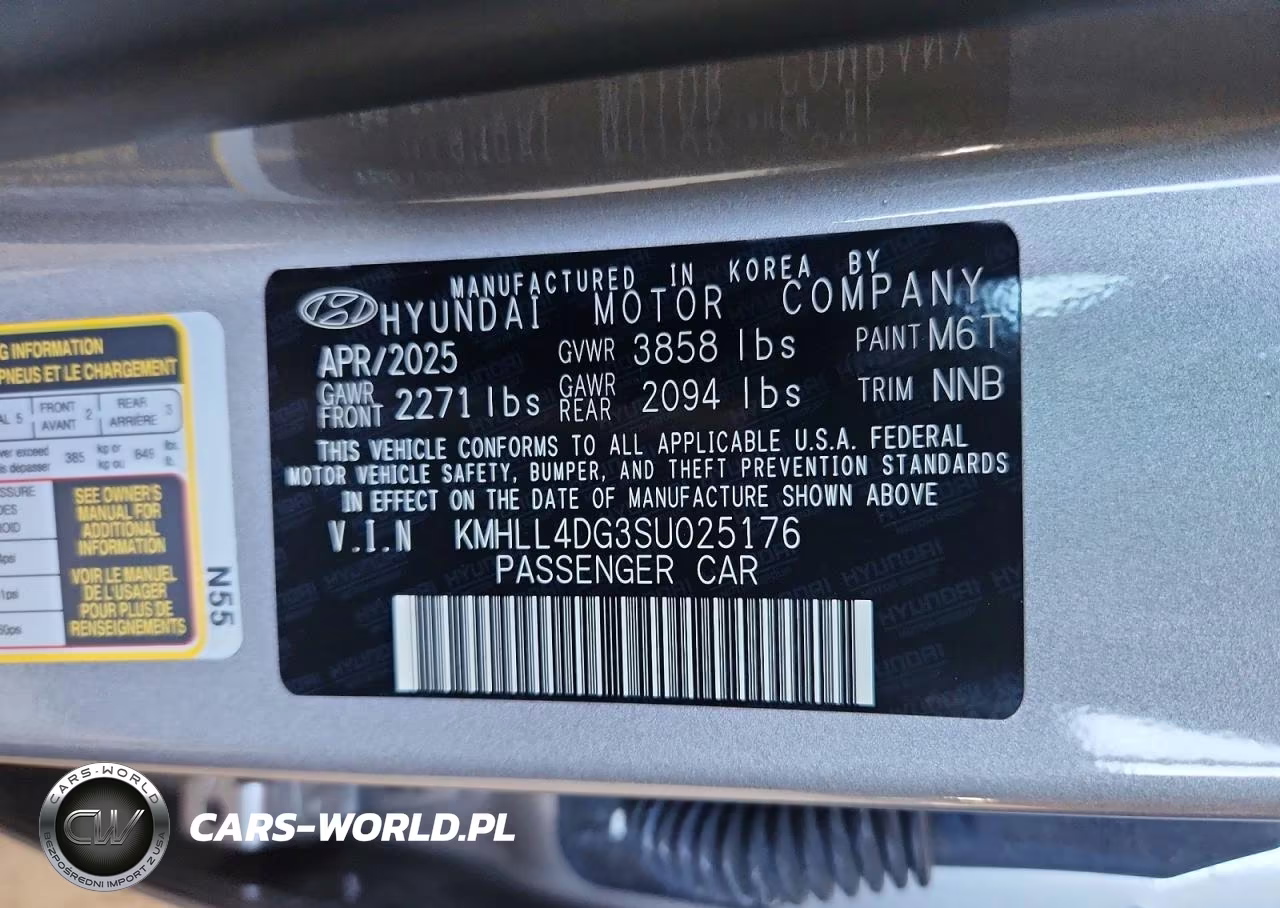 2025 Hyundai Elantra Se VIN:KMHLL4DG3SU025176 - 12