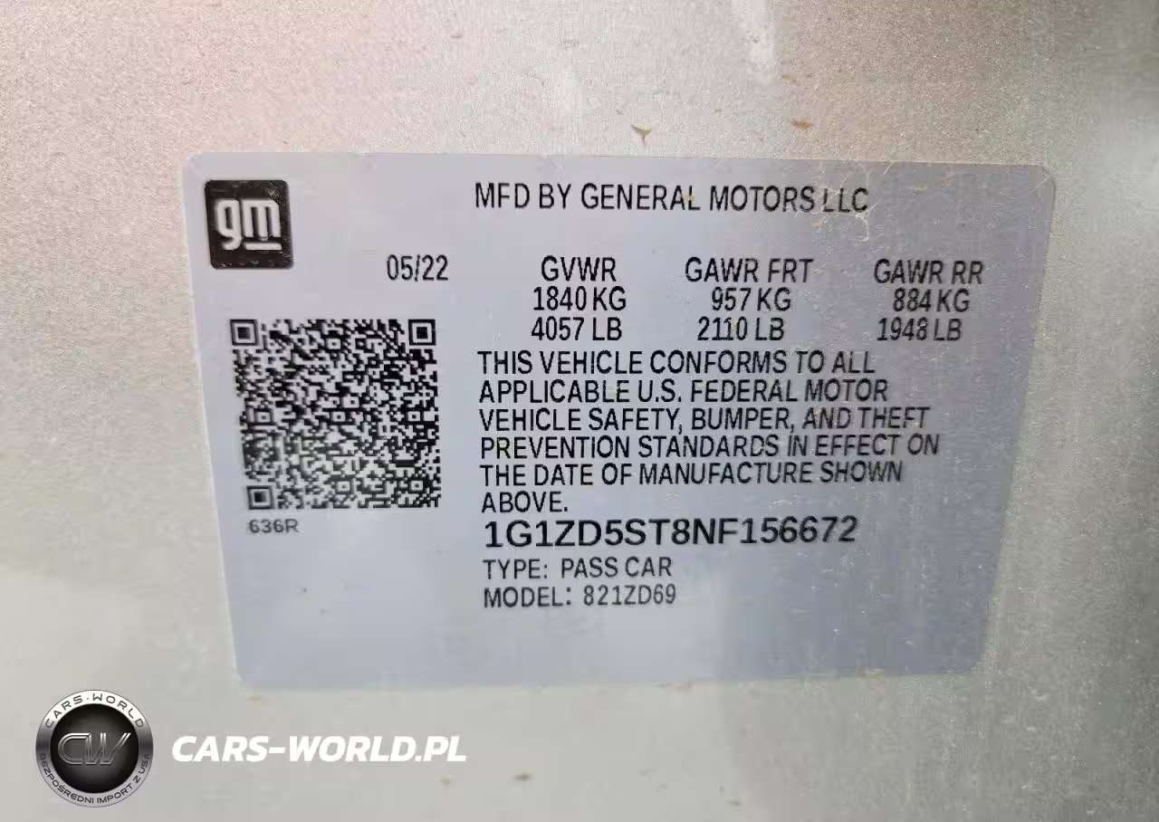 2022 Chevrolet Malibu Lt VIN:1G1ZD5ST8NF156672 - 13