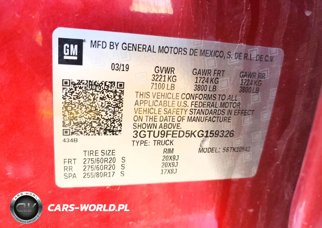 2019 GMC Sierra K1500 Denali VIN:3GTU9FED5KG159326 - 13