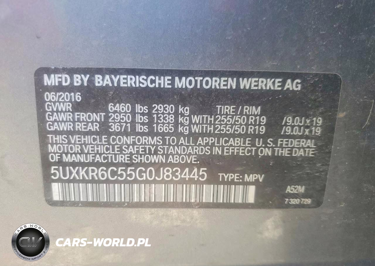 2016 BMW X5 xDrive50I VIN:5UXKR6C55G0J83445 - 13
