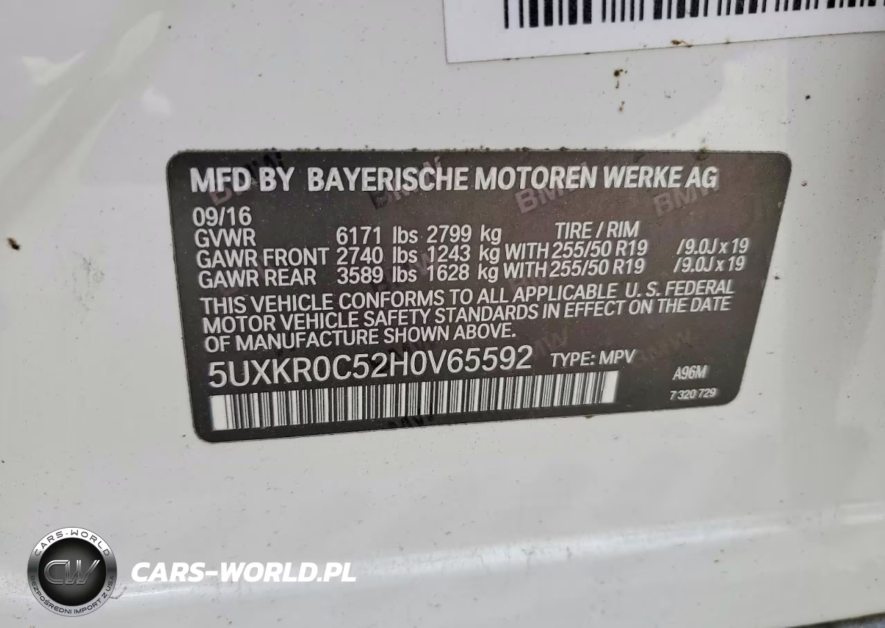 2017 BMW X5 xDrive35I VIN:5UXKR0C52H0V65592 - 13