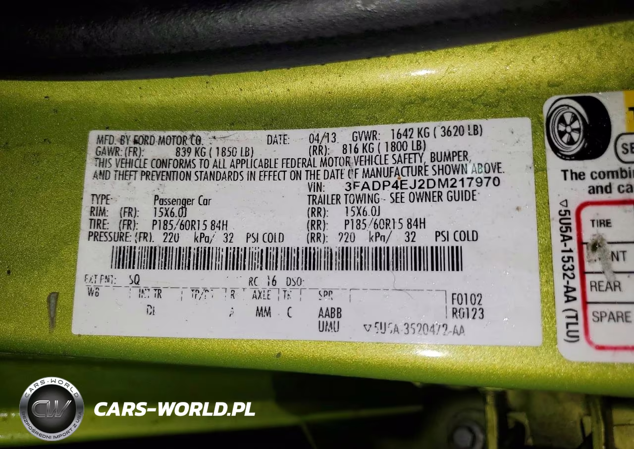 2013 Ford Fiesta Se VIN:3FADP4EJ2DM217970 - 13