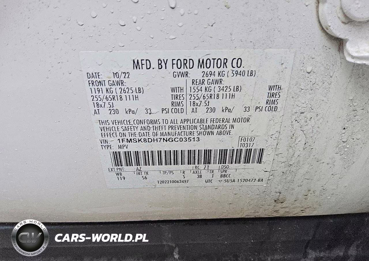 2022 Ford Explorer Xlt VIN:1FMSK8DH7NGC03513 - 13