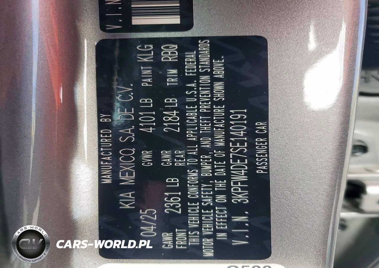 2025 Kia K4 Gt-Line VIN:3KPFW4DE7SE140191 - 13