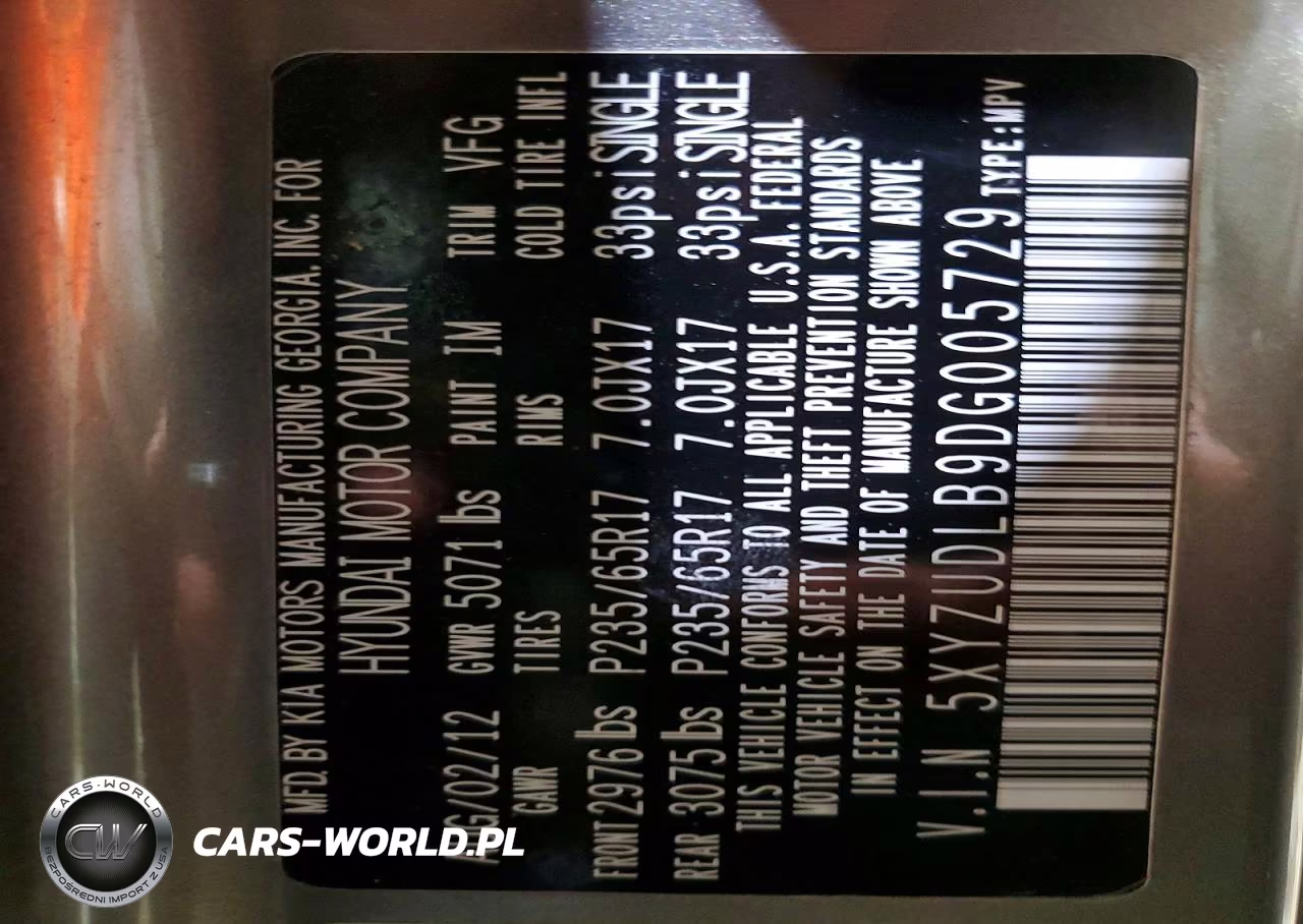 2013 Hyundai Santa Fe Sport 2.4L VIN:5XYZUDLB9DG005729 - 13