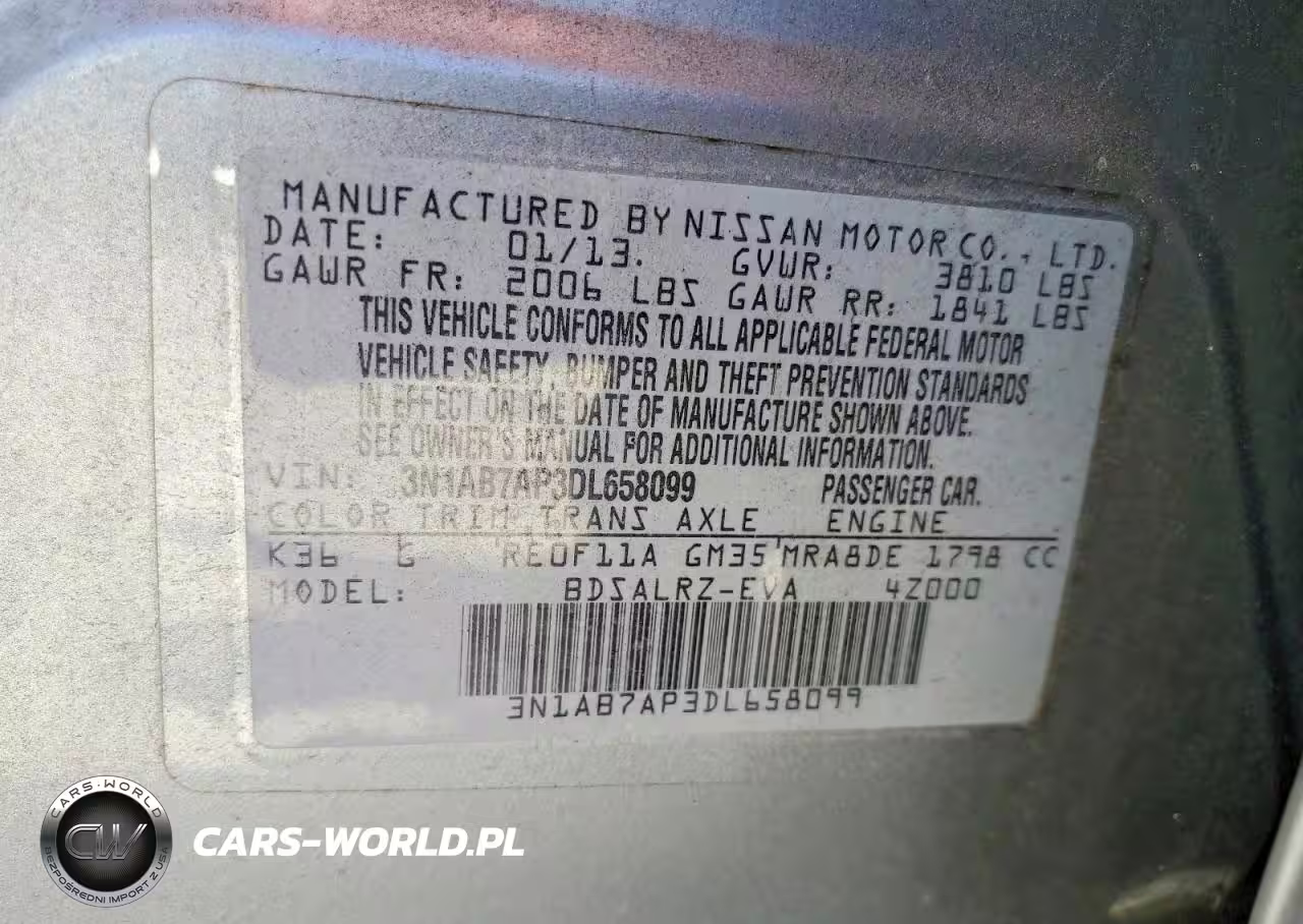 2013 Nissan Sentra S VIN:3N1AB7AP3DL658099 - 12