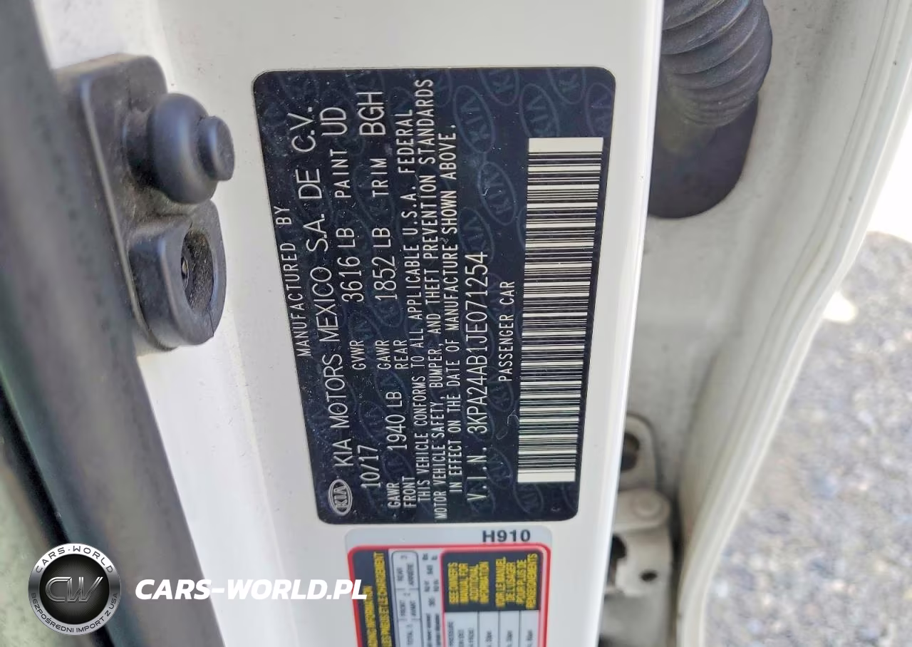 2018 Kia Rio Lx VIN:3KPA24AB1JE071254 - 12