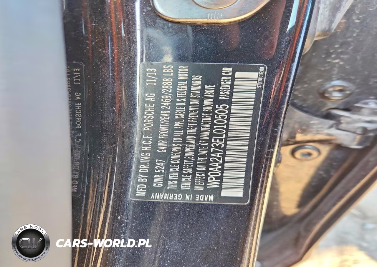 2014 Porsche Panamera 2 VIN:WP0AA2A73EL010505 - 12