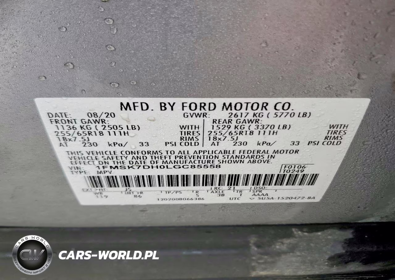 2020 Ford Explorer Xlt VIN:1FMSK7DH0LGC85558 - 13
