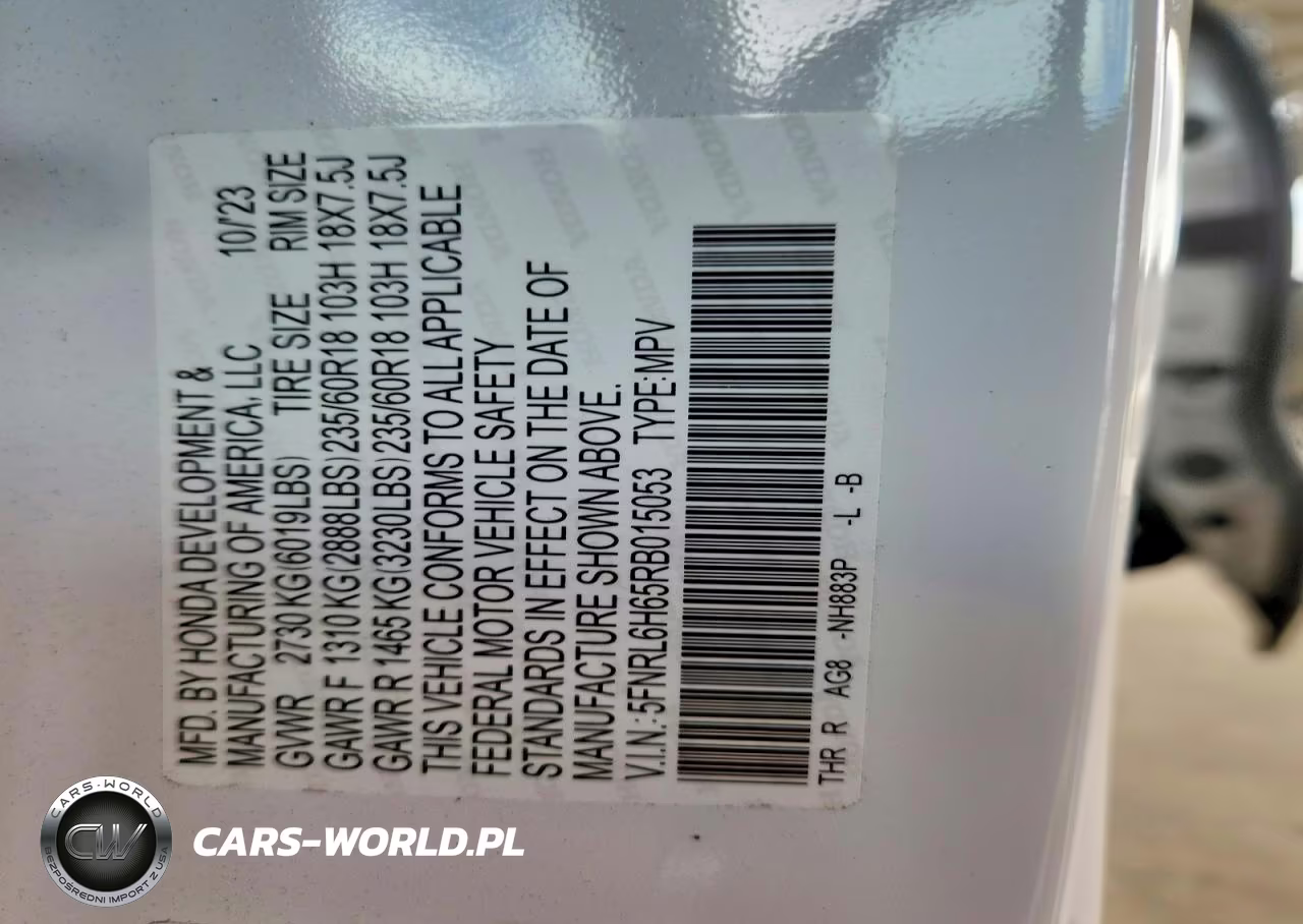 2024 Honda Odyssey Exl VIN:5FNRL6H65RB015053 - 13