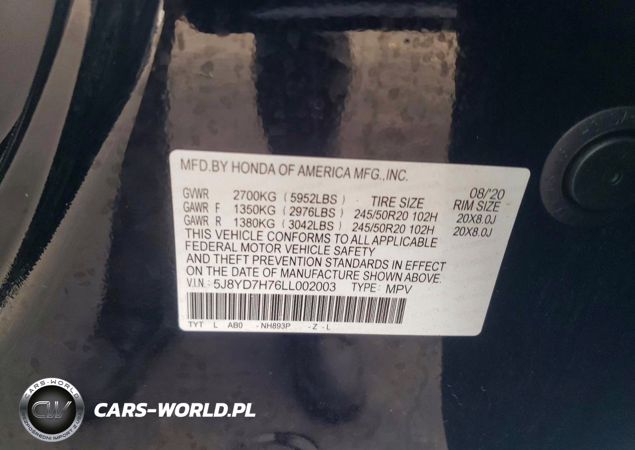 2020 Acura Mdx Sport Hybrid Advance VIN:5J8YD7H76LL002003 - 13