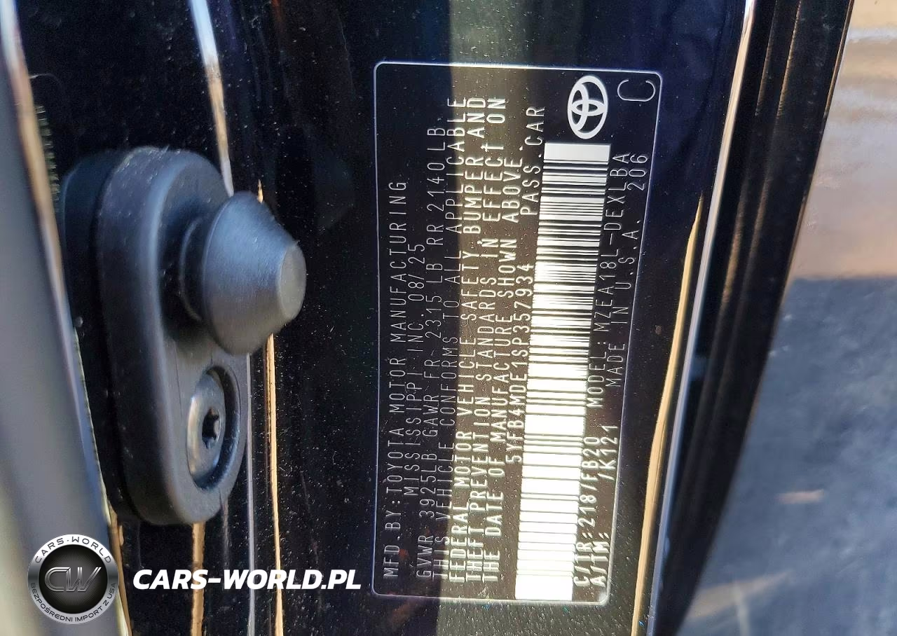 2025 Toyota Corolla Le VIN:5YFB4MDE1SP357934 - 12