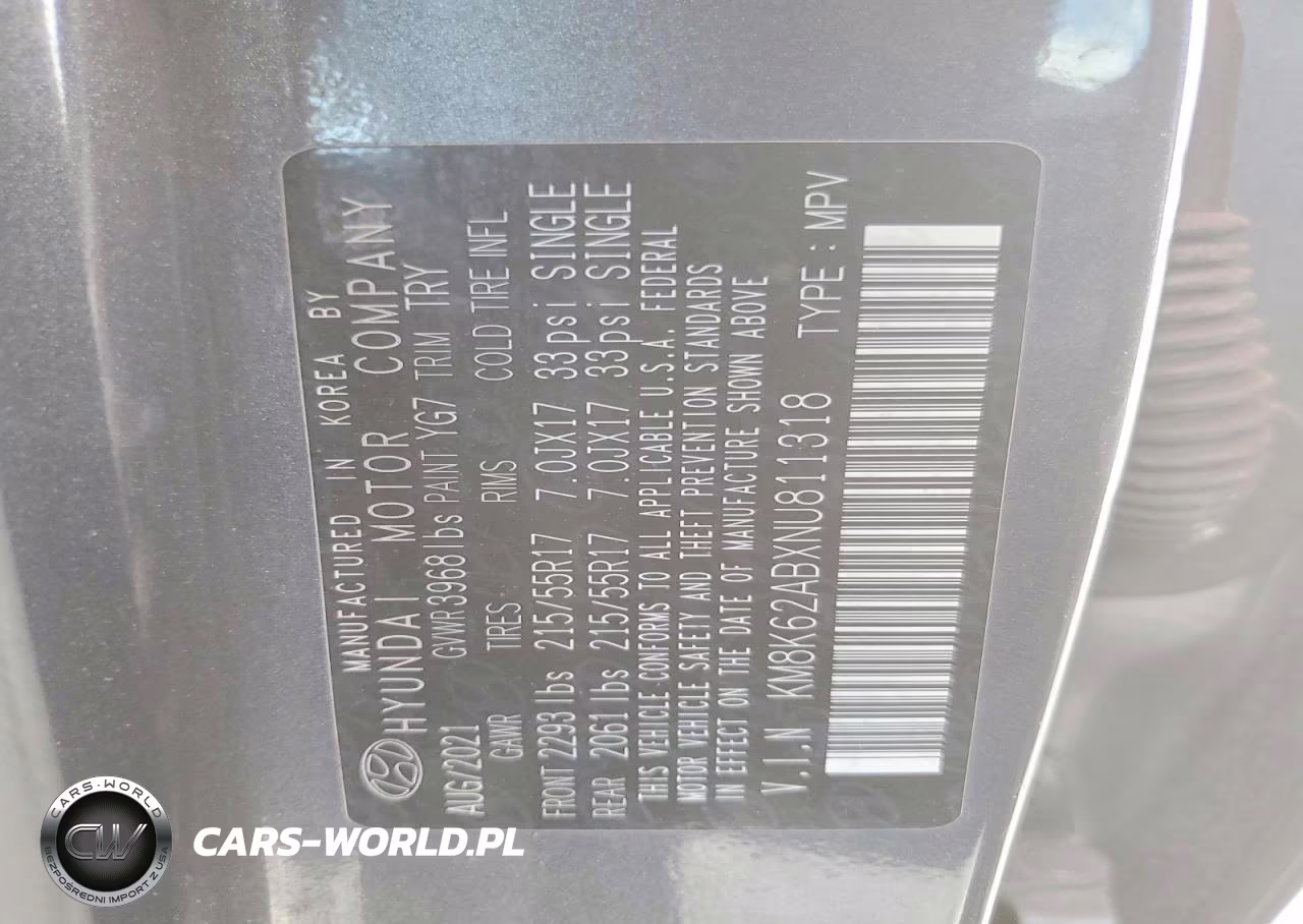 2022 Hyundai Kona Sel VIN:KM8K62ABXNU811318 - 13