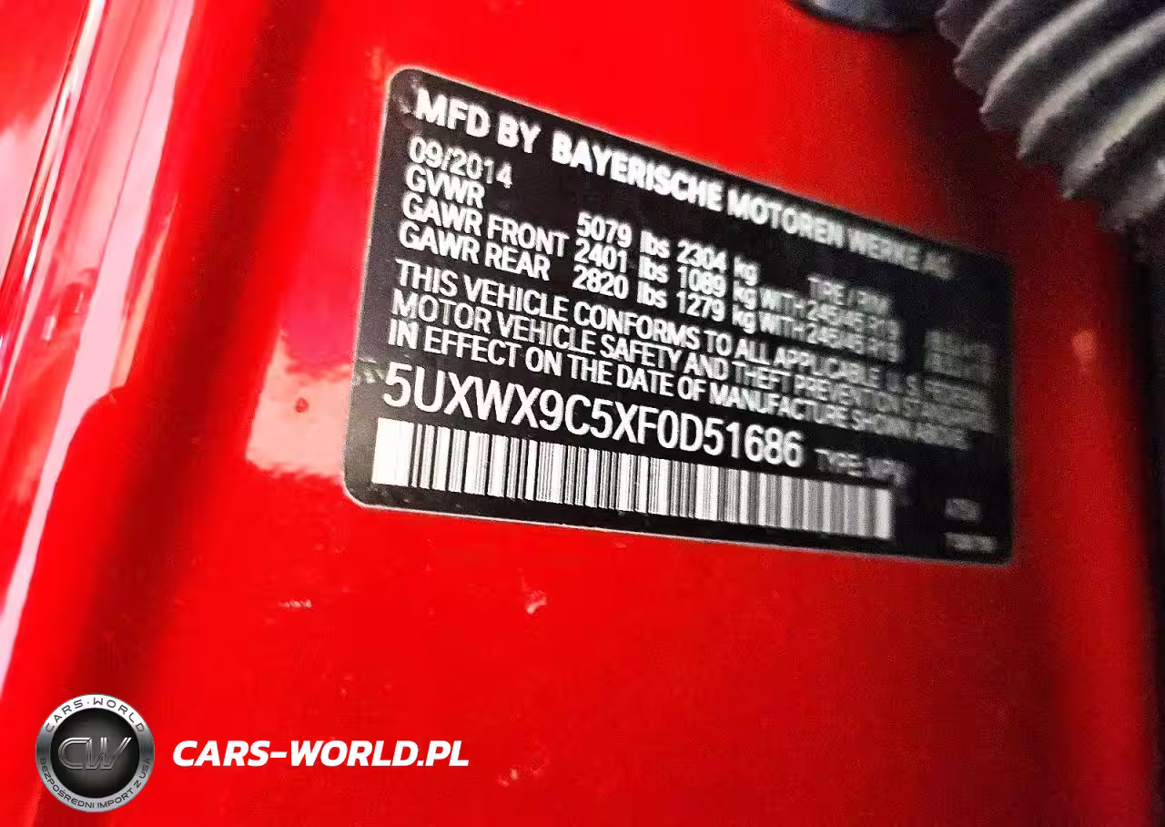 2015 BMW X3 xDrive28I VIN:5UXWX9C5XF0D51686 - 13