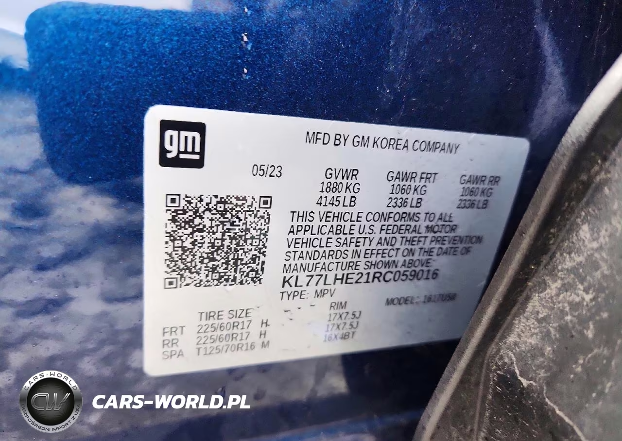 2024 Chevrolet Trax 1Lt VIN:KL77LHE21RC059016 - 13