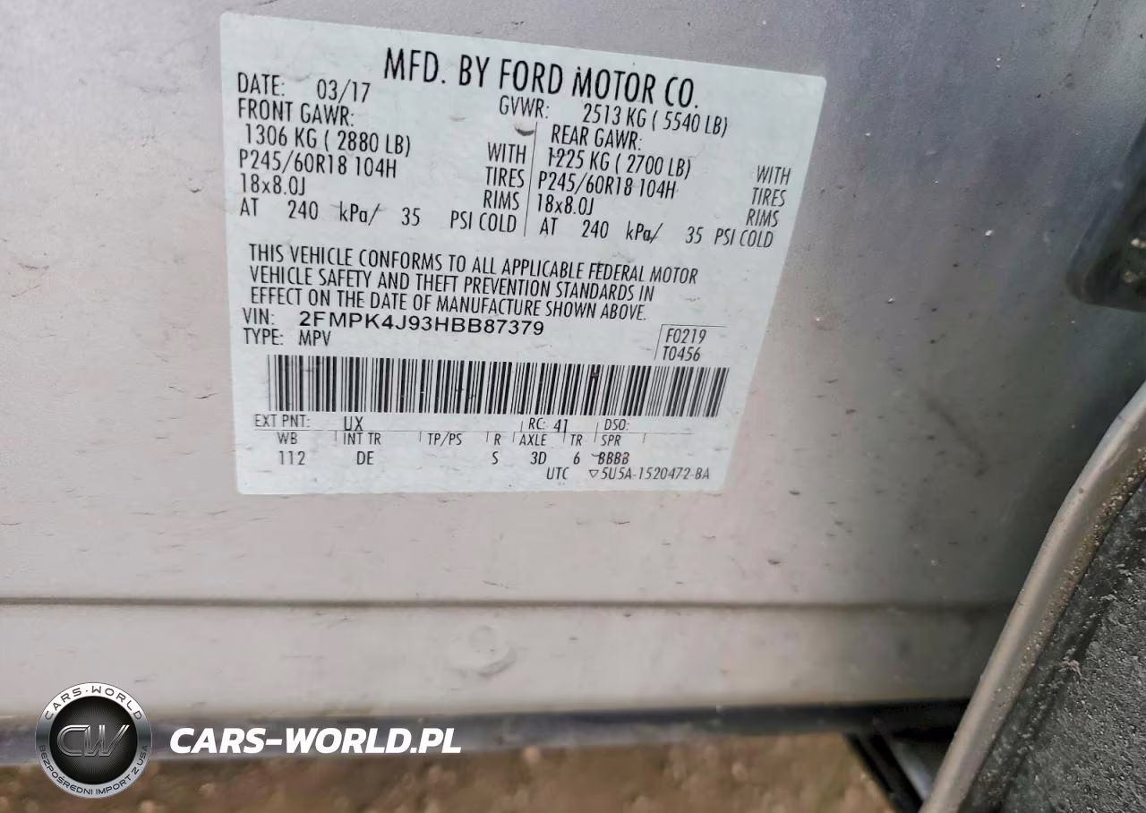 2017 Ford Edge Sel VIN:2FMPK4J93HBB87379 - 14