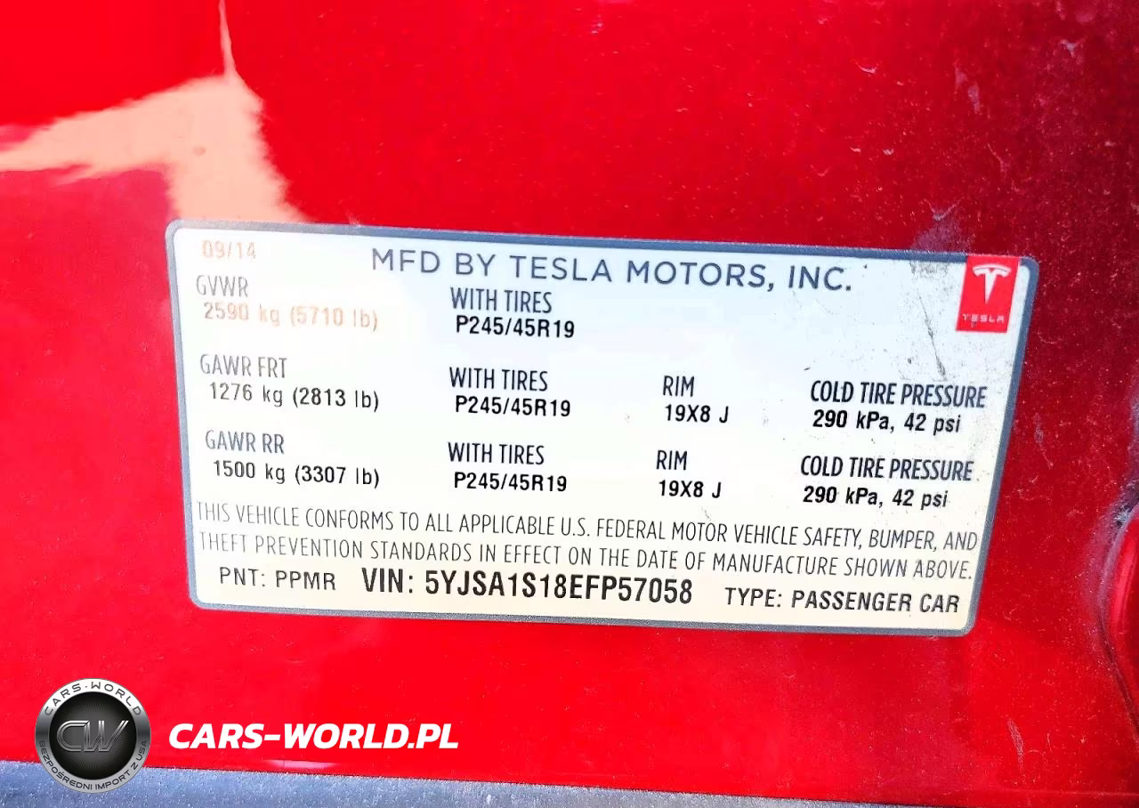 2014 Tesla Model S VIN:5YJSA1S18EFP57058 - 12