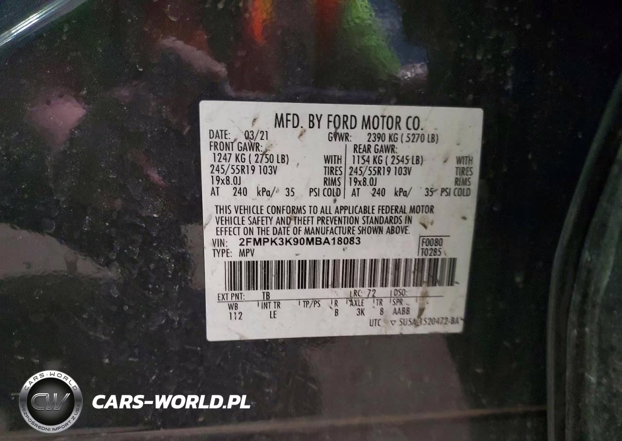 2021 Ford Edge Titanium VIN:2FMPK3K90MBA18083 - 14