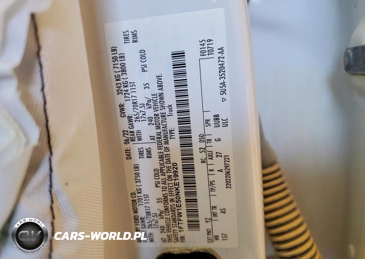 2022 Ford F150 VIN:1FTFW1E50NKE19920 - 12