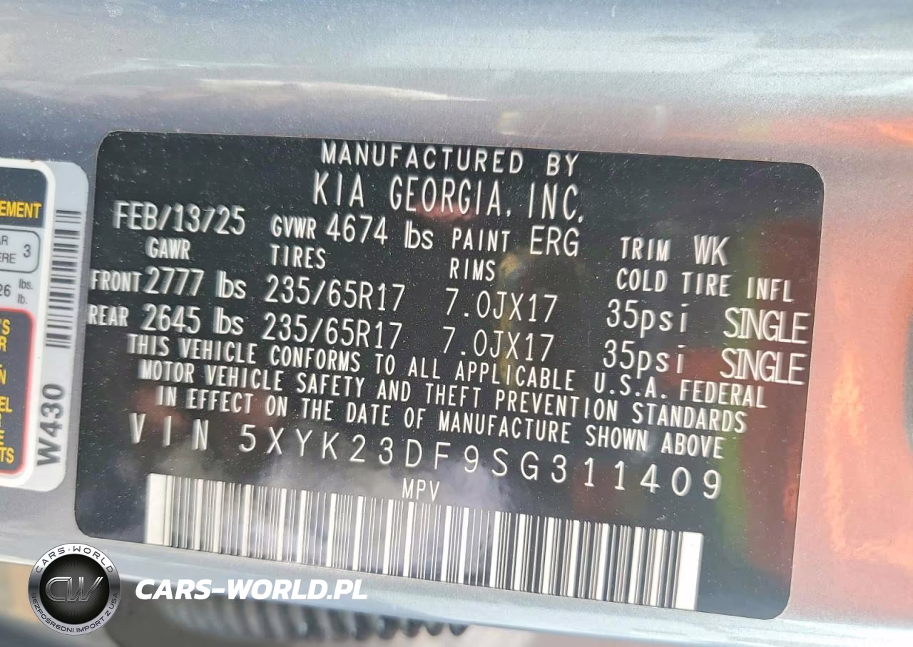 2025 Kia Sportage Lx VIN:5XYK23DF9SG311409 - 13