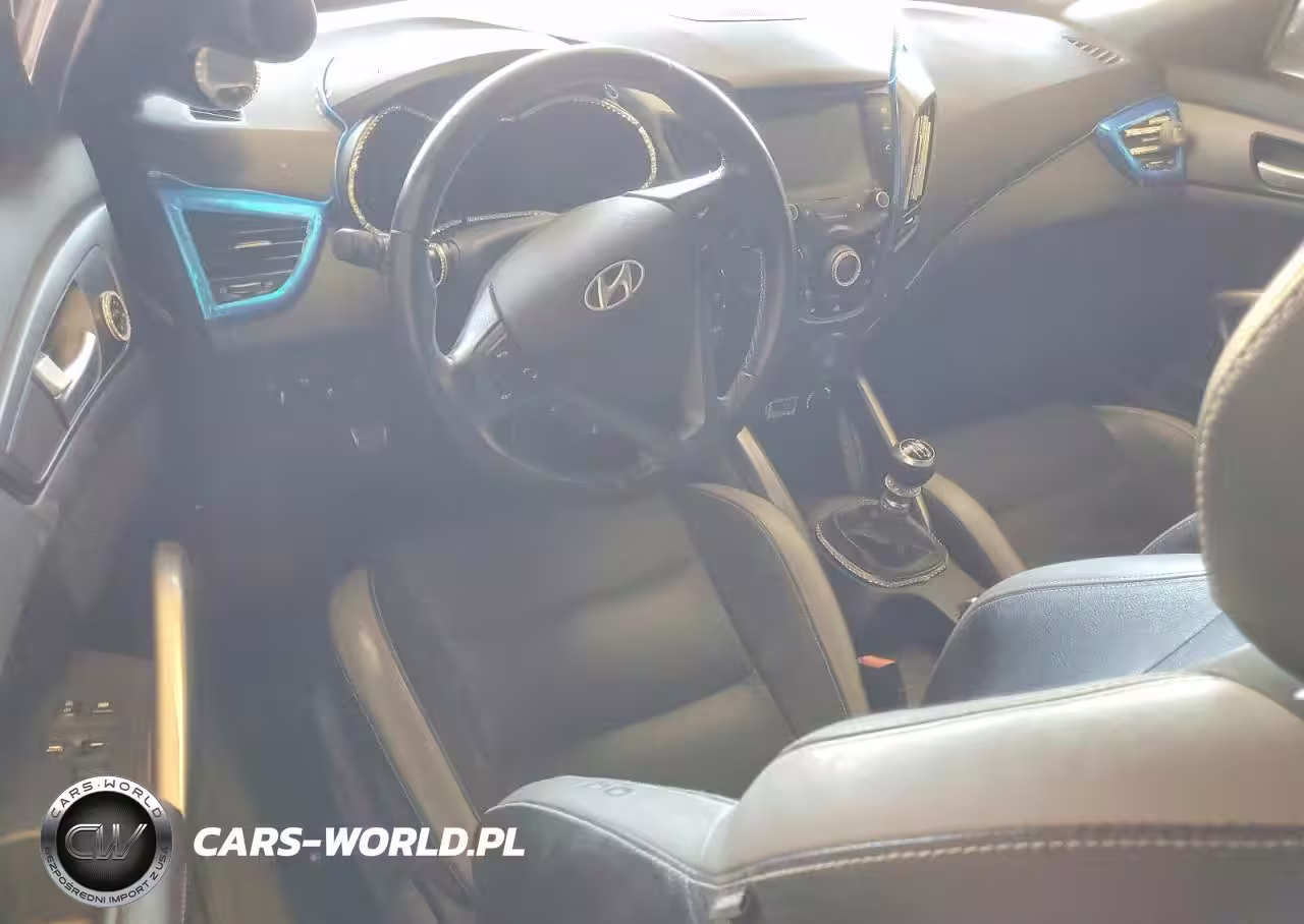 2016 Hyundai Veloster Turbo VIN:KMHTC6AE9GU300314 - 8