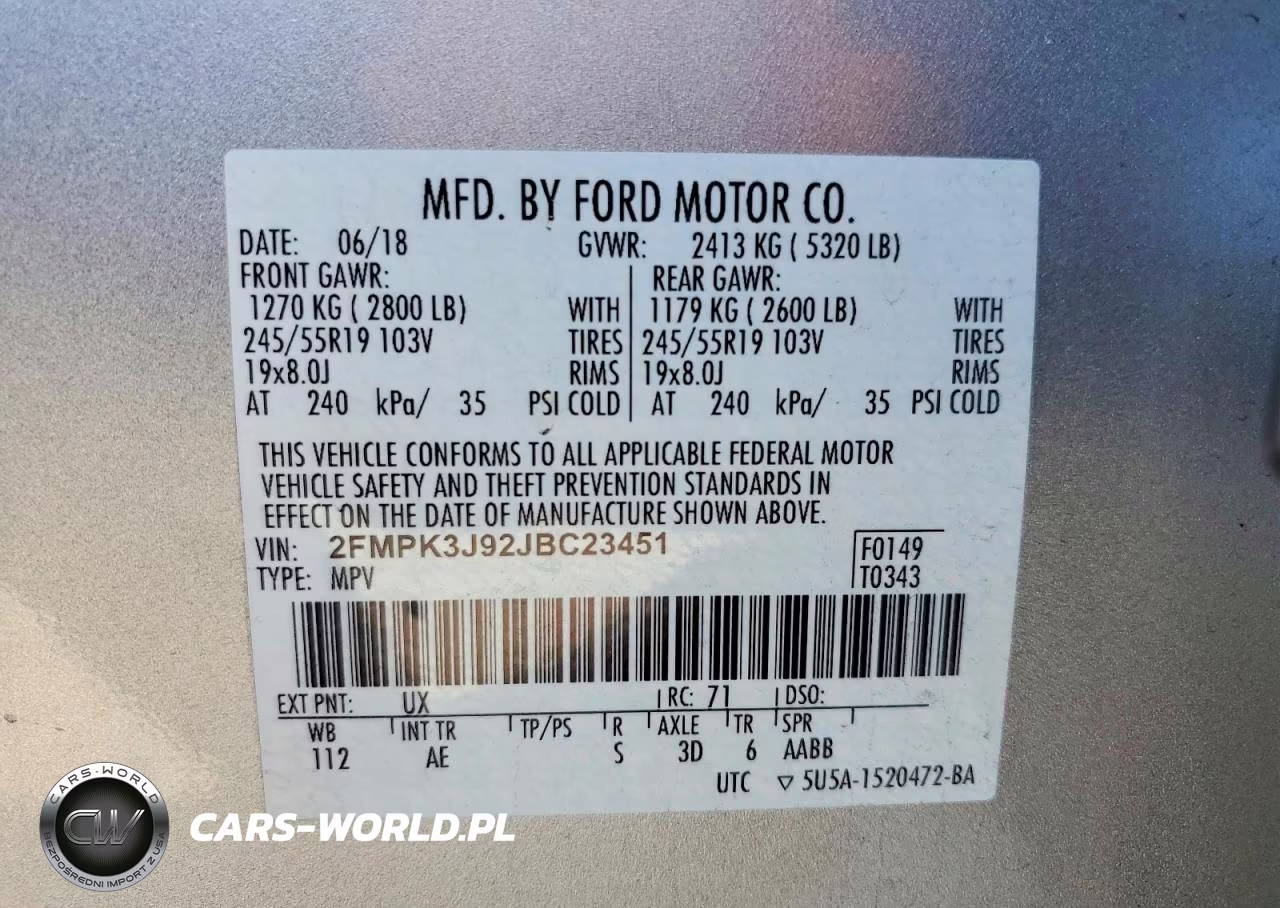 2018 Ford Edge Sel VIN:2FMPK3J92JBC23451 - 13
