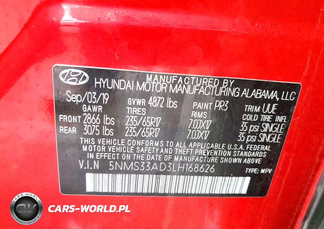 2020 Hyundai Santa Fe Sel VIN:5NMS33AD3LH168626 - 13