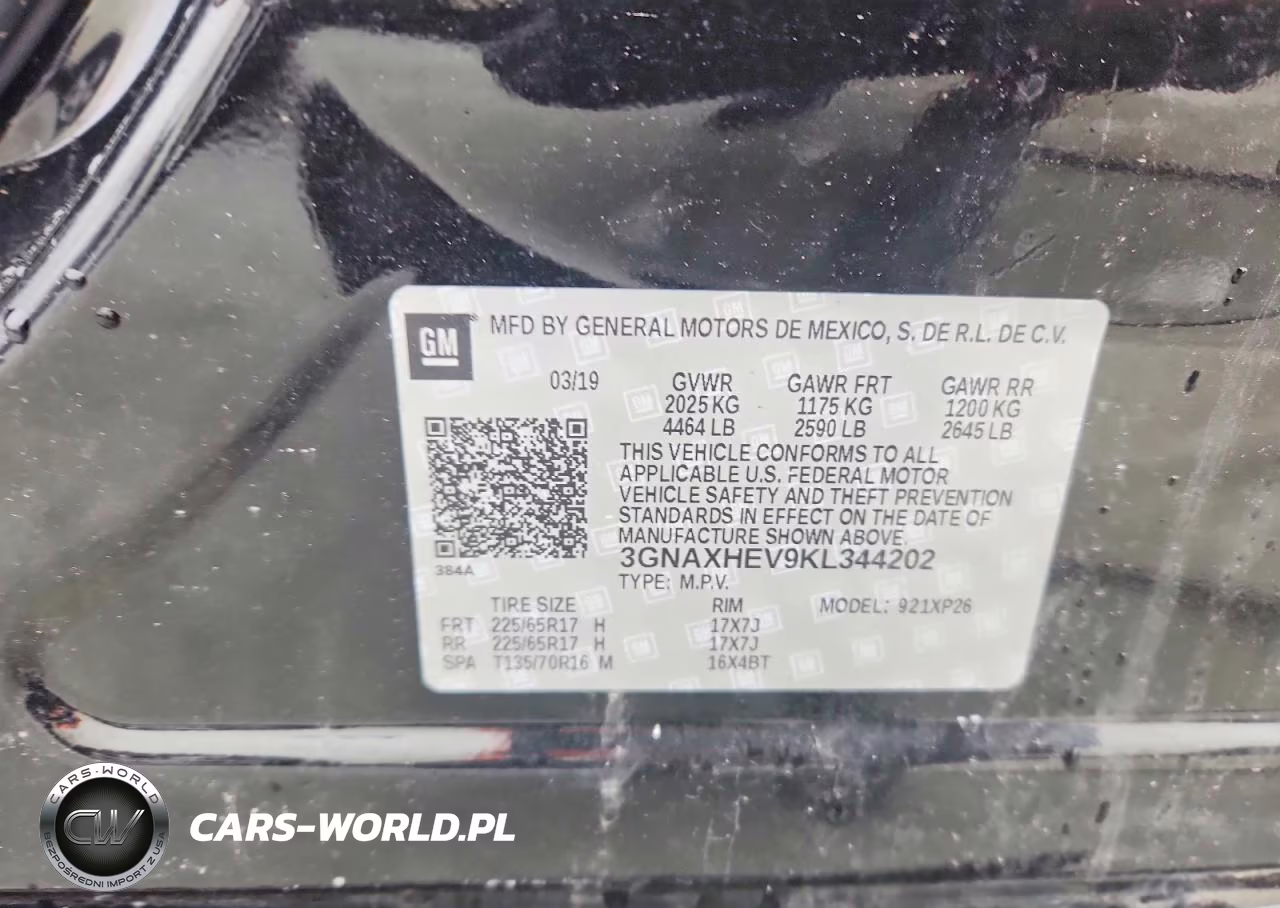 2019 Chevrolet Equinox Ls VIN:3GNAXHEV9KL344202 - 14