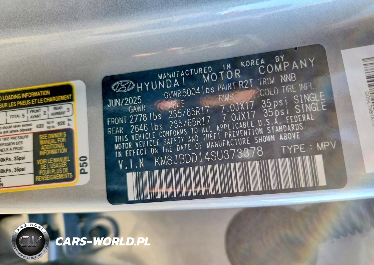 2025 Hyundai Tucson Hybrid Blue Awd VIN:KM8JBDD14SU373378 - 13