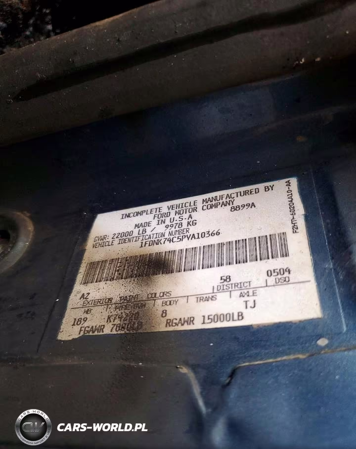 1993 Ford F700 Box Truck VIN:1FDNK74C5PVA10366 - 13