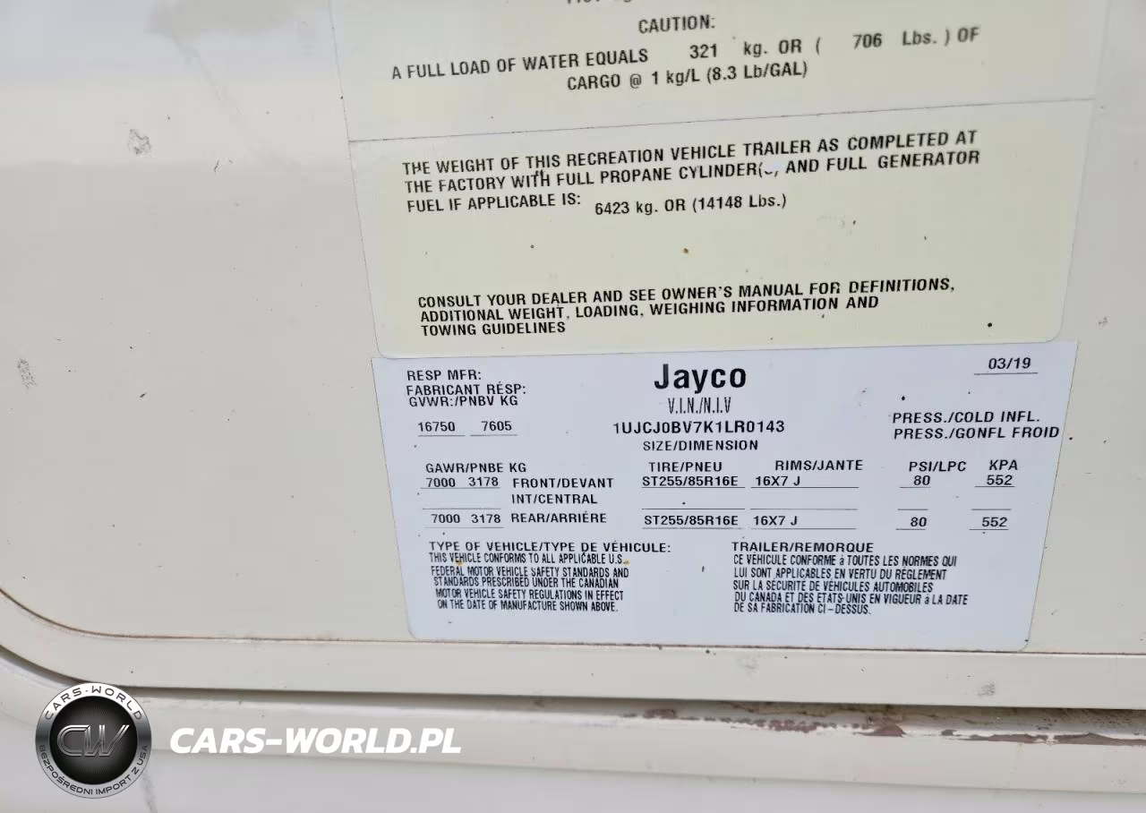 2019 Jayco North Point Camper VIN:1UJCJ0BV7K1LR0143 - 10